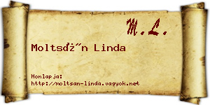 Moltsán Linda névjegykártya